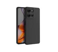 Avizar Coque pour Moto G75 Silicone Souple Mat Noir
