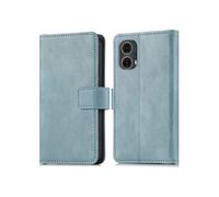 Coque pour Motorola Moto G85 Similicuir Bleu clair