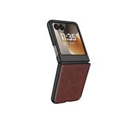 Avizar Coque pour Razr 70 Effet Cuir Croco avec Écran Externe Dégagé