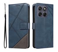 Coque Pour MOTOROLAR MOTO G67 5G - G77 5G Rabat Portefeuille de Protection Cuir PU Etui Magnétique multicolore Bleu Lxpj