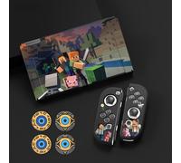 Coque pour Nintendo Switch - OLED et Manettes Joy-Con, Thème de Minecraft