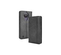 Coque pour Nokia 1.4 Fermeture Magnétique Vintage PU Cuir Portefeuille avec Fentes pour Cartes Compatible avec Nokia 1.4