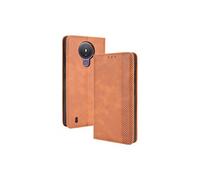 Coque pour Nokia 1.4 Fermeture Magnétique Vintage PU Cuir Portefeuille avec Fentes pour Cartes Compatible avec Nokia 1.4
