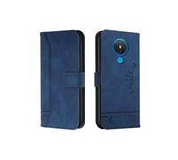 Coque pour Nokia 1.4 Protection Portefeuille Etui à Rabat Housse en Cuir PU avec Antichoc TPU Magnétique Flip Pochette Housse ZURSANA Bleu