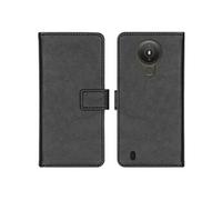 Coque pour Nokia 1.4 Similicuir Noir