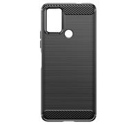 Coque pour Nokia C22 Flexible Effet Carbone Noir
