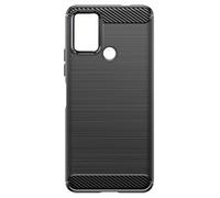 Coque pour Nokia C22 Flexible Effet Carbone Noir