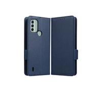Coque pour NOKIA C31 4G Etui portefeuille magnétique PU Cuir côté boucle de boucle - Bleu