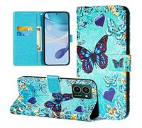 Coque pour Nokia HMD Pulse Pro/HMD Pulse/HMD Pulse Plus PU Cuir Portefeuille Housse Magnétique Flip Étui à Rabat Case avec TPU Housse pour Nokia HMD Pulse Pro/HMD Pulse/HMD Pulse Plus, Papillon