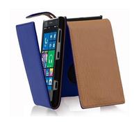 cadorabo Coque pour Nokia Lumia 1020 en Bleu CÉLESTE - Housse Protection en Style Flip en Similicuir Structuré - Etui Poche Folio Case Cover