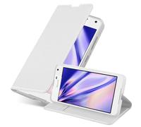 cadorabo Coque pour Nokia Lumia 650 en Classy Argent - Housse Protection avec Fermoire Magnétique, Stand Horizontal et Fente Carte - Portefeuille Etui Poche Folio Case Cover