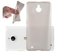 cadorabo Coque pour Nokia Lumia 850 en Noir Transparent - Housse Protection Souple en Silicone TPU avec Anti-Choc et Anti-Rayures - Ultra Slim Fin Gel Case Cover Bumper