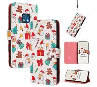 Coque pour Nokia XR20 Pochette de Portefeuille,Etui Coque Clapet à Rabat Portefeuille Cuir avec Porte Carte Magnétique Case Housse Protection Cover Étui pour Nokia XR20,Noël-3