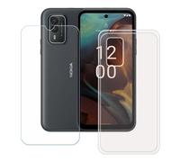 Coque pour Nokia XR21 5G - housse etui silicone gel fine + film ecran - TRANSPARENT TPU
