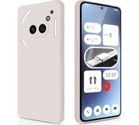 Coque Pour Nothing Phone 2a / 2a Plus Case En Silicone, Etui De Protection Antichoc Etui Housse Silicone Ultra-Mince Avec Couche Intérieure En Fibre Et Protection Pour Caméra, Blanc