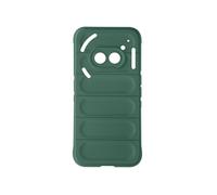 Coque pour Nothing Phone 2a et 2a Plus Antichoc Silicone texturé 3D Vert foncé