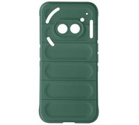 Coque pour Nothing Phone 2a et 2a Plus Antichoc Silicone texturé 3D Vert foncé
