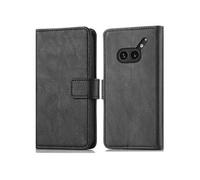 Coque pour Nothing Phone (2a) Plus,Nothing Phone (2a) Similicuir Noir