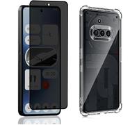 Coque pour Nothing Phone 3A + Verre trempé Anti Espion - Etui Housse Transparent Vitre Anti Espion Privé Verre Trempé