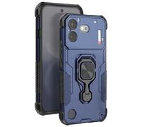 Coque pour Nothing Phone 4b avec Anneau Rotatif et Fonction Support Bleu nuit
