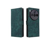 Coque pour Nubia Z60S Pro Portefeuille Flip Folio Blocage RFID Fermeture Magnétique Etui en Cuir PU Couverture De Fentes Pour Cartes Vert