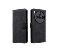 Coque pour Nubia Z60S Pro Portefeuille Flip Folio Blocage RFID Fermeture Magnétique Etui en Cuir PU Couverture De Fentes Pour Cartes Noir