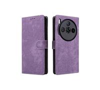 Coque pour Nubia Z60S Pro Portefeuille Flip Folio Blocage RFID Fermeture Magnétique Etui en Cuir PU Couverture De Fentes Pour Cartes Violet