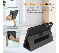 Coque Pour Odea A12 Housse Protection Etui Pu Cuir De Flip Case Cover + [1 Pièce] Verre Trempé Protection Écran [Veille/Réveil Automatique] [Support Fonction] Noir[COQ9128140]