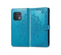 Coque pour OnePlus 10 Pro Similicuir Turquoise