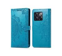 Coque pour OnePlus 10T Similicuir Turquoise