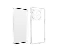 Coque pour Oneplus 11 Silicone Gel et Verre Trempé 9H contour noir