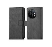 Coque pour OnePlus 11 Similicuir Noir