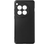Coque pour OnePlus 12 5G Caméra Protégée Silicone Mat Fin Noir