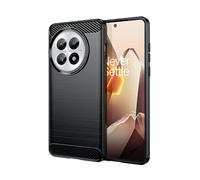Coque pour OnePlus 13 5G - housse etui silicone gel carbone + verre trempe - NOIR -