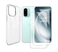 Coque pour OnePlus 15R 5G 6.83"" CPH2769 CPH2767 Transparente Silicone Souple et 2 × Verre trempé Protection écran - Kivoo -