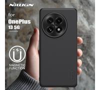 Coque pour OnePlus 16 / 15 / 13 5G, modèle Nillkin Super Frosted Shield, ultra-fine, rigide, compatible avec Magsafe, avec bords souples et dos magnétique. Mag Clear Black