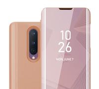 Coque pour OnePlus 8 Housse Etui Protection Miroir Portefeuille