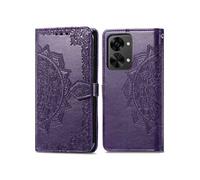 Coque pour OnePlus Nord 2T Similicuir Violet