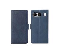 Coque pour OnePlus Nord 4 Similicuir Bleu foncé