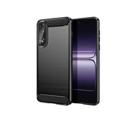 Coque pour OnePlus Nord 5 en Silicone Effet Carbone Texture Brossée Noir