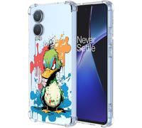 Coque Pour Oneplus Nord Ce 4 Lite 5g Transparent - Série Colorée De Graffitis D'art Cool, Motif Mignon, Étui Tpu Antichoc Ultra-Mince - Duck[Wke07434]