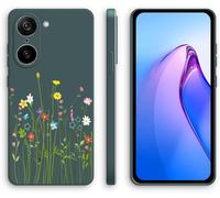 Coque Pour Oneplus Nord Ce 5 5g Avec Motif Mignon, Étui Silicone Souple Antichoc - Flowers, Green