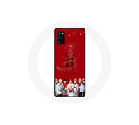 Coque pour Oppo A16 BTS Bangtan Garçons Fond Rouge Cadeau de Noël 2023