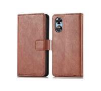 Coque pour Oppo A17 Similicuir Marron