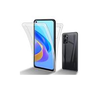 Coque pour Oppo A36 / A76 / A96 / Realme 9i - housse etui silicone gel fine 360 integrale (avant et arriere) + film ecran - TRANSPARENT -
