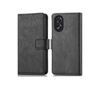 Coque pour Oppo A38,Oppo A18 Similicuir Noir