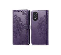 Coque pour Oppo A38,Oppo A18 Similicuir Violet