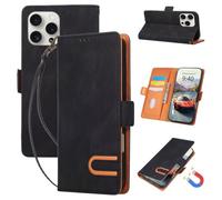 Coque pour Oppo A3X 5G/A3X 4G/A3 4G/5G/A40 4G/A60 5G/A40M/A5X/A5i Etui Rabat Cuir Housse | Étui Flip Case Antichoc,Aimanté,Fentes Cartes,Pochette Portefeuille Support Protection pour Oppo A3X 5G,Noir