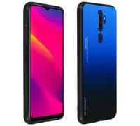 Coque pour Oppo A5 2020 et A9 2020 Design Dégradé Brillant Rigide Contour Gel Bleu