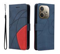 Coque pour OPPO A5 PRO 5G - Housse lgante en cuir double couleur - Protection premium - Bleu multicolore HOUSSE